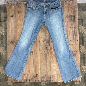 7 for all mankind low rise flare jeans